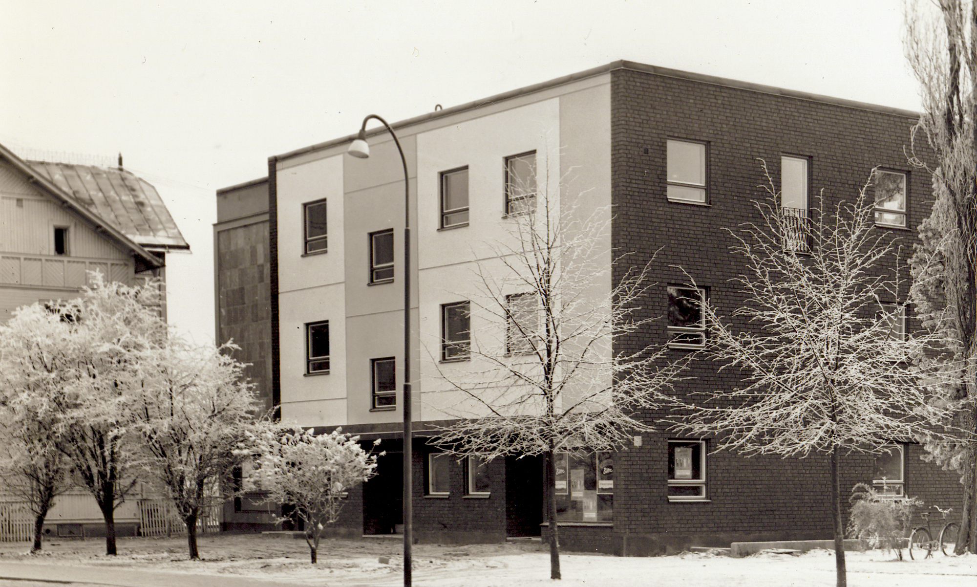 Gamla bankhuset, nuvarande kommunhuset i Sunne på 1950-talet.
