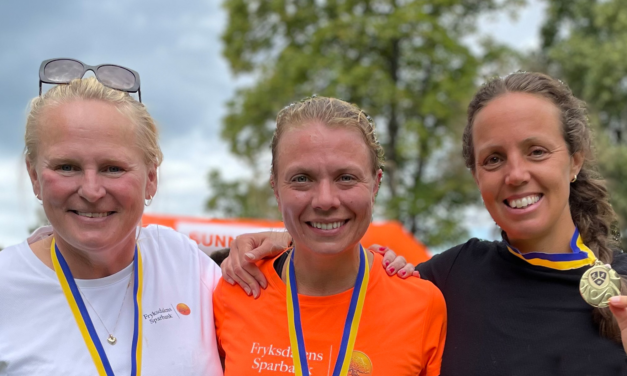 Fryksdalens Sparbank's team at VÄIF Triathlon 2024.